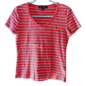 Tommy Hilfiger Red Striped Women's Top